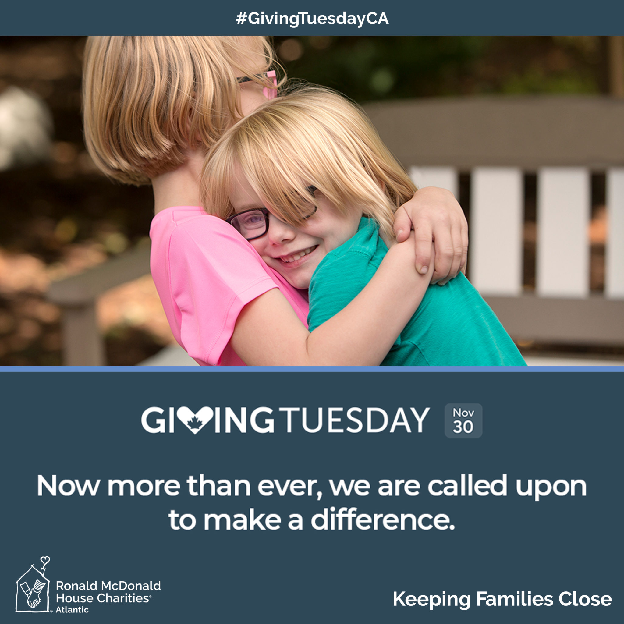 Social media graphic - information about Giving Tuesday on November 30th